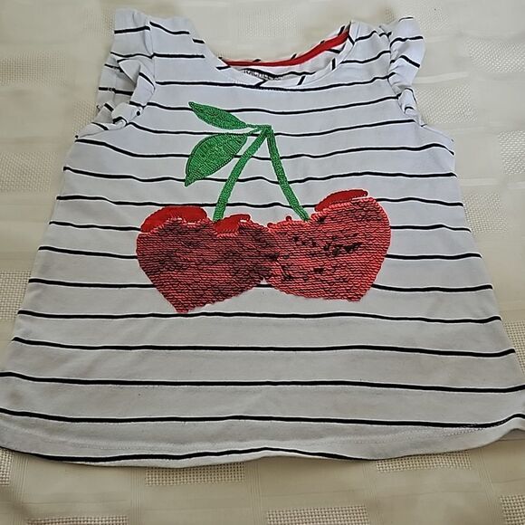 Rachel Zoe Girl's Sequins Top 10-12 Years Old Red/ White - Picture 13 of 16